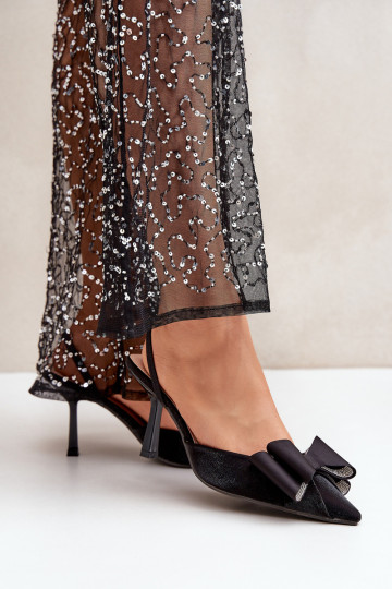 Audiniai aukštakulniai su lankeliu Black Selatea