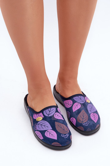 Patogios moteriškos šlepetės Inblu CU00005F tamsiai mėlynos spalvos