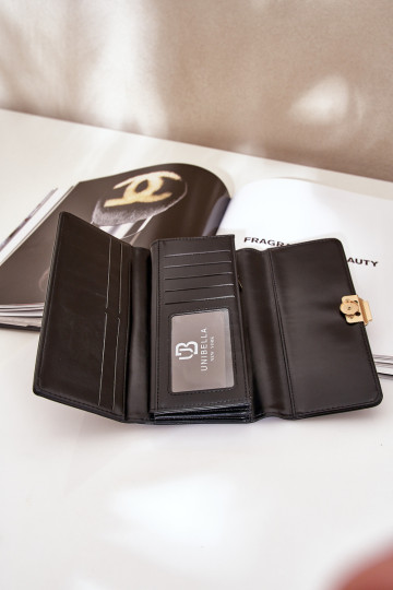 Eko odos lygi moteriška piniginė juoda Erolia 2