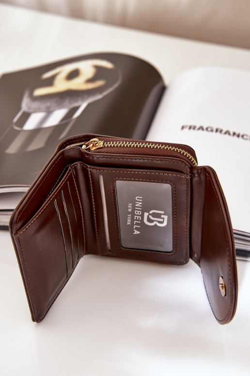 Moteriška piniginė ekologiška odinė šokoladinė Congaia