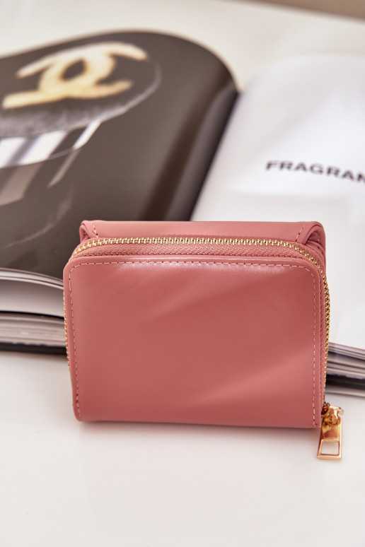 Moteriška piniginė Ekologinė oda Rožinė Congaia