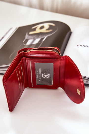 Moteriška piniginė ekologiška oda, raudona Congaia 2