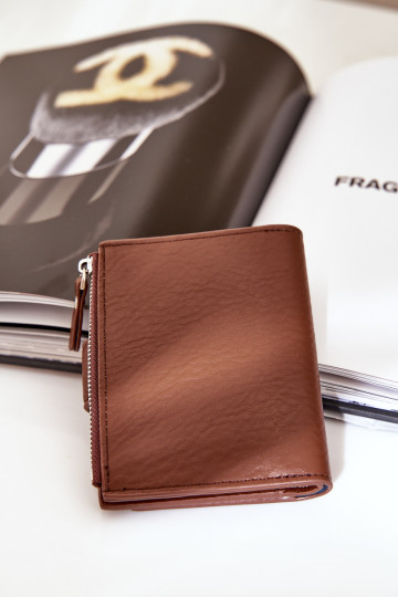 Moteriška piniginė Ekologinė oda Ruda Jezorea