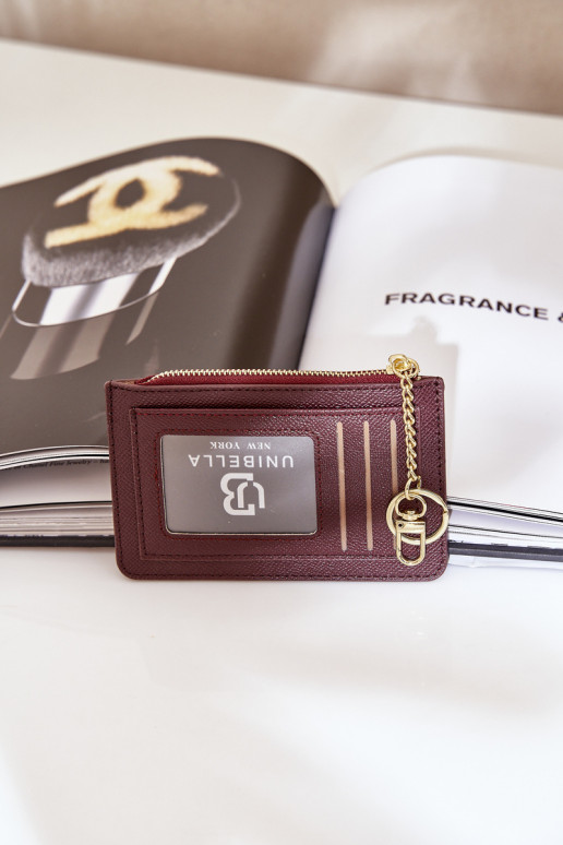 Moteriška kortelių laikiklis su raktų pakabuku Brown Therinore