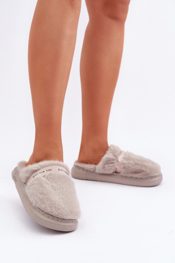 Kailinės šlepetės su dekoratyviniu dirželiu Pilka Savalithea