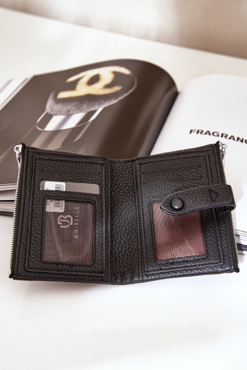 Eko odos moteriška piniginė juoda bronika 2