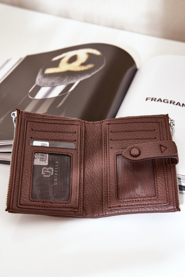 Eko odos moteriška piniginė šokoladinė Bronica 2
