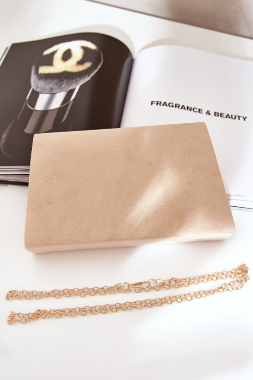 Sankabos krepšys su dekoratyvine širdele Eco Suede Beige Evilinas