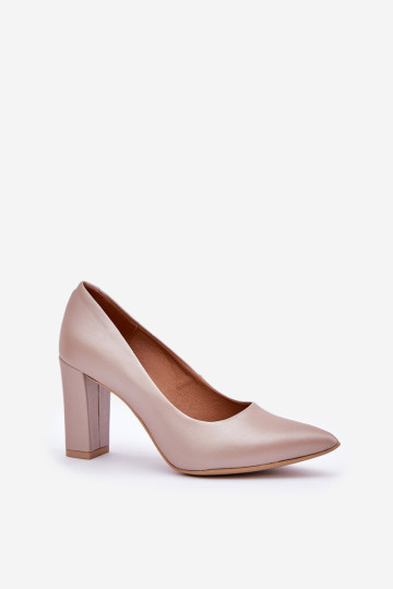 Satin Pumps Lewski Batai 2453 Beige 2