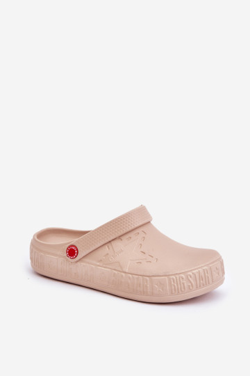 Moteriškos lengvos šlepetės Big Star II275012 smėlio spalvos 2