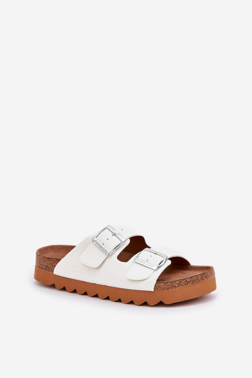 Klasikinės moteriškos šlepetės Big Star LL274480 balta