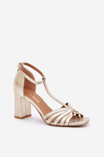 Laura Messi 2766 natūralios odos aukštakulniai sandalai 2