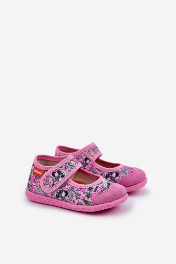 Milami vaikiškos Velcro šlepetės su Pandas Pink Esnia 2