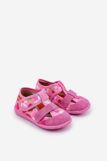 Milami Vaikiškos Velcro šlepetės Braškių Rožinė Reathiana 2