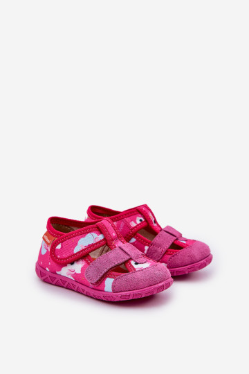 Milami vaikiškos Velcro šlepetės su vienaragio fuksija Reathiana 2
