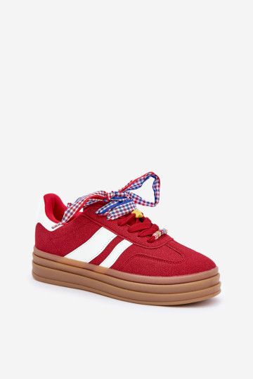 Moteriški sportbačiai su segtukais Raudoni Jariana 2