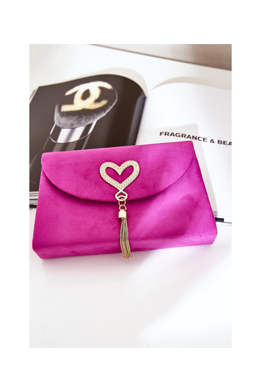 Rankinė su dekoratyvine širdele Evilinas rožinė