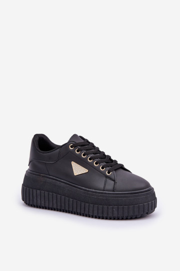 Stilingi sportbačiai ant didžiulės platformos Black Vallexia 2