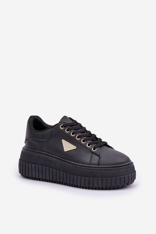 Stilingi sportbačiai ant didžiulės platformos Black Vallexia