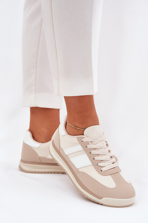 Sportiniai batai Sneakers Moteriški Leopard Beige Galabis
