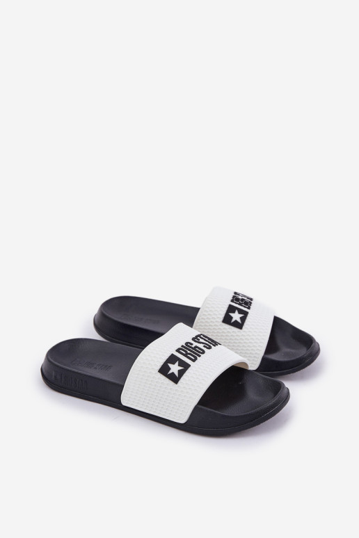 Vyriškos „Big Star“ šlepetės JJ174506 baltos