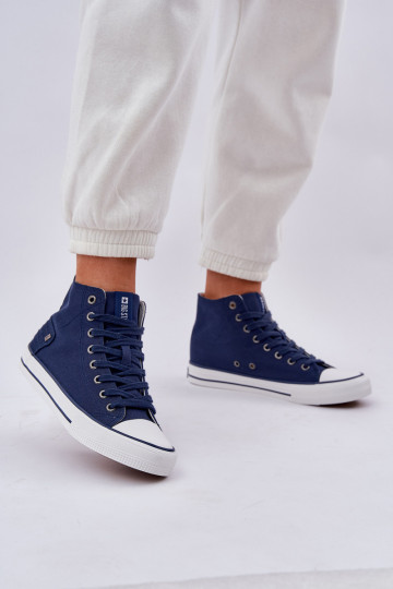 Moteriški aukštakulniai sportbačiai Big Star DD274333 tamsiai mėlyni