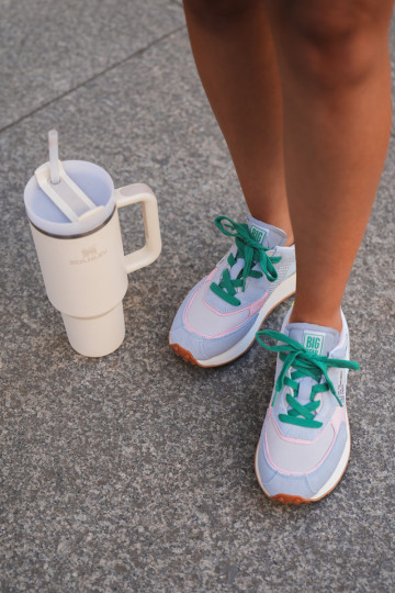 Moteriški sportbačiai ant platformos, atminties putų sistema Big Star NN274682 mėlyna