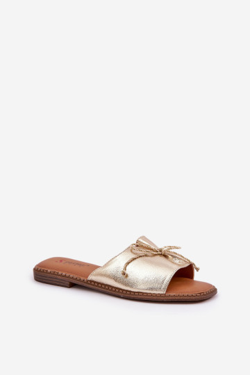 Plokščiapadžiai šlepetės su dekoratyviniu lankeliu Deonelis 2