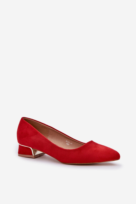 Žemakulniai smailūs pirštai Pumps Red Terilara