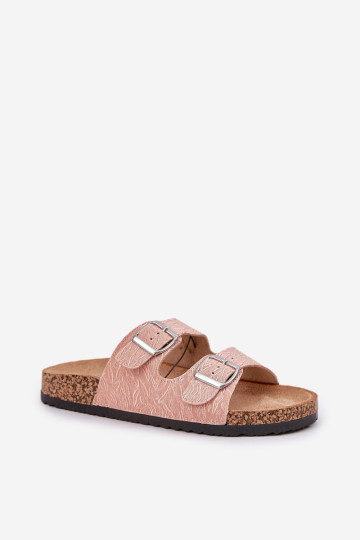 Audinys Flip-Flops su kamštiniais padais su sagtimis Pink Atera 2