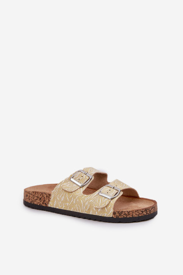 Audinys Flip-Flops kamštiniais padais su sagtimis Geltona Atera 2