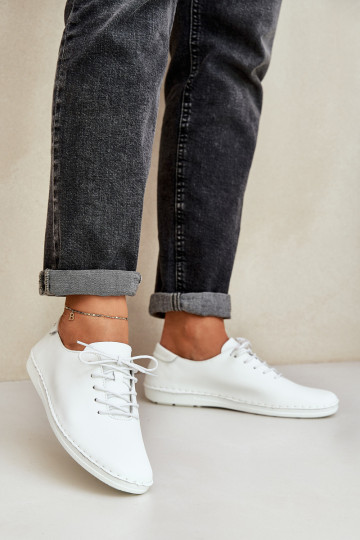 D&A LR51-645 balti suvarstomi natūralios odos žemi batai