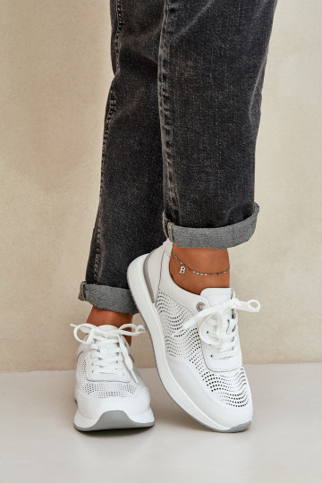 Odiniai sportiniai bateliai Moteriški S.Barski LR51-551 Balta