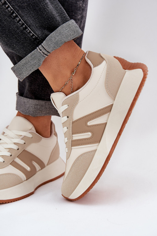 Moteriški sportiniai batai „The Platform Beige Emidi“.