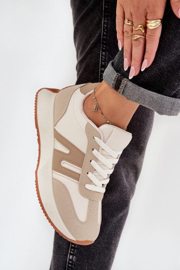 Moteriški sportiniai batai „The Platform Beige Emidi“.