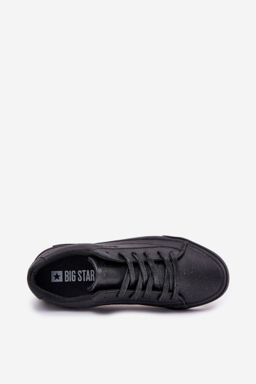 Vyriški klasikiniai žemi sportbačiai Eco Leather Big Star NN174252 juodi 2