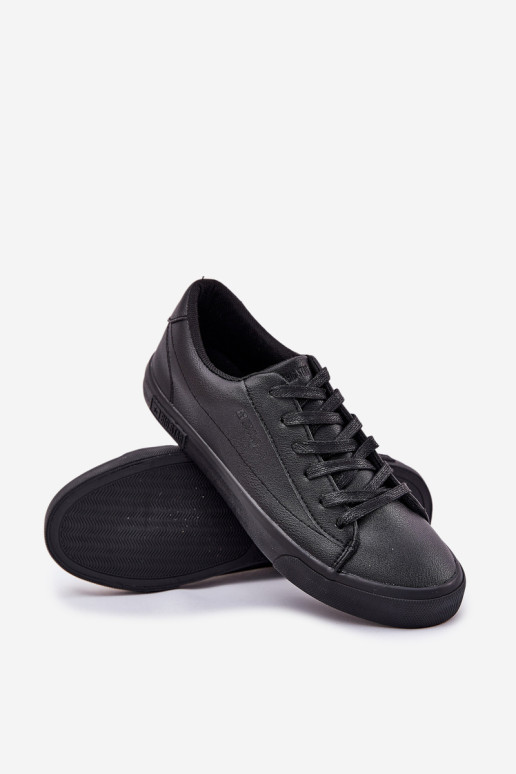 Vyriški klasikiniai žemi sportbačiai Eco Leather Big Star NN174252 juodi