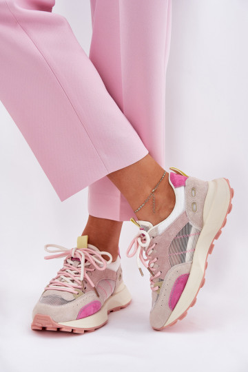 Zomšiniai sportiniai bateliai, sportbačiai, moteriški Vinceza 66725 Daugiaspalviai