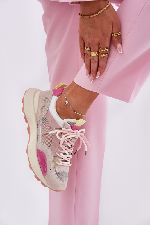 Zomšiniai sportiniai bateliai, sportbačiai, moteriški Vinceza 66725 Daugiaspalviai