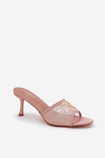 Dekoruoti aukštakulniai sandalai Champagne Ennoriel 2
