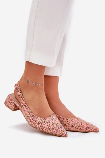 Moteriški pinti sandalai su subtiliais kulnais Daugiaspalviai Jorela