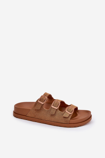 Moteriškos šlepetės su petnešėlėmis ir sagtimis Camel Uliri 2