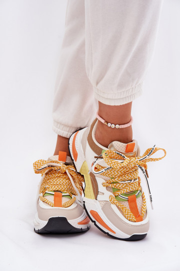 Sneakers Sportiniai batai Moteriški su dvigubu suvarstymu daugiaspalvis Efobell