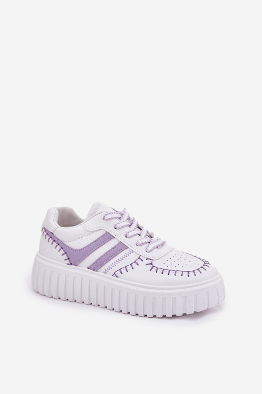 Moteriški sportbačiai ant platformos Purple Ofenale