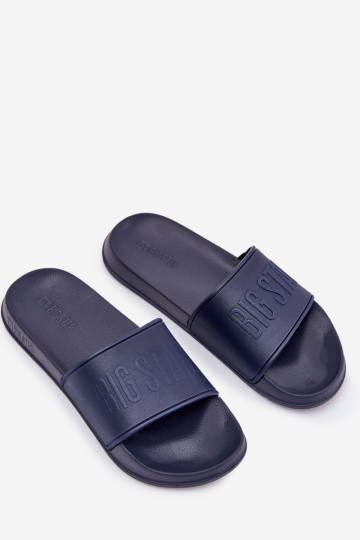Lengvos putplasčio vyriškos šlepetės Big Star MM174323 Navy 2