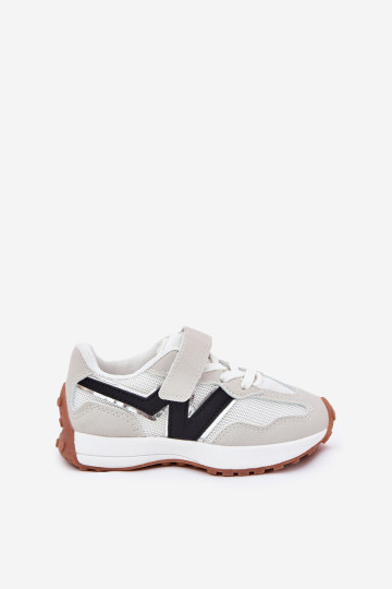 Vaikiški sportbačiai su Velcro Pilka Tezzu