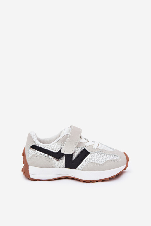 Vaikiški sportbačiai su Velcro Pilka Tezzu