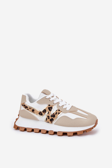 Sportiniai bateliai Moteriški Leopard Beige Kalelia 2