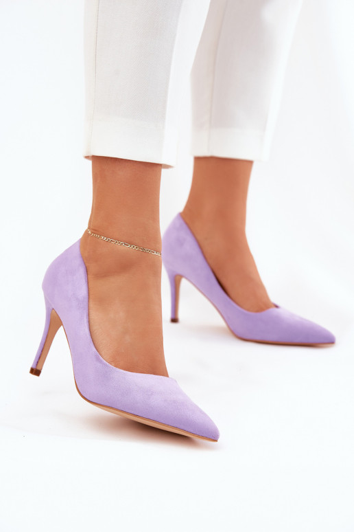 Eco Suede Pumps Purple Vannith