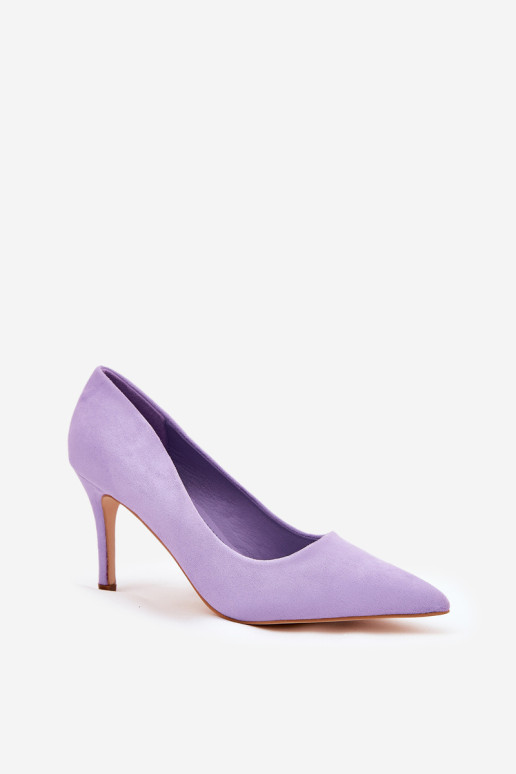 Eco Suede Pumps Purple Vannith
